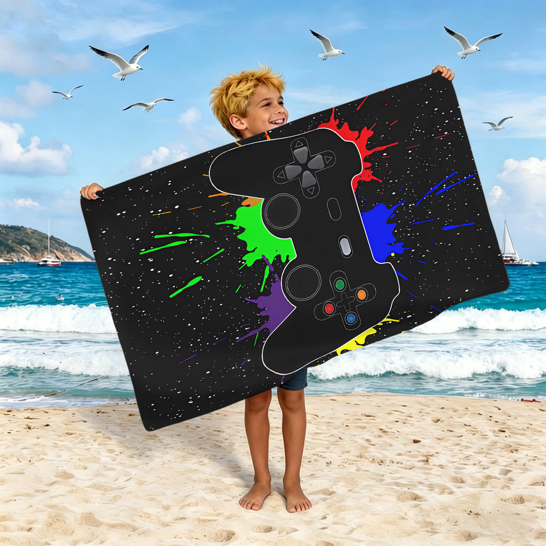 Boys beach towel with game console motif Bowlift