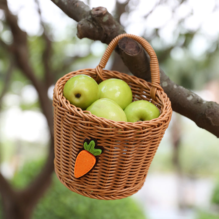 Handcrafted Woven Storage Basket with Ergonomic Handles Bowlift