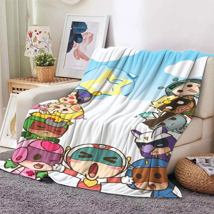 Cartoon-Themed Plush Blanket