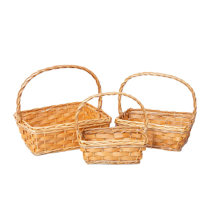 Handcrafted Woven Storage Baskets Set Bowlift