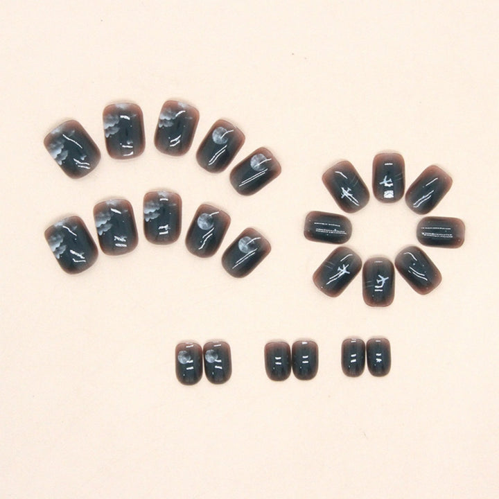 Artistic Travel-Themed Nail Extensions Bowlift