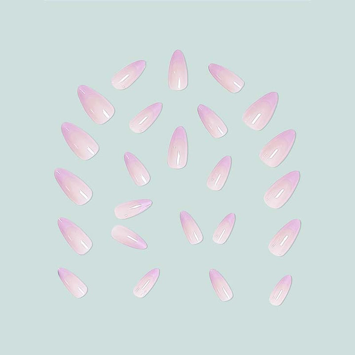 Elegant Stiletto artificial nails with ombre effect Bowlift