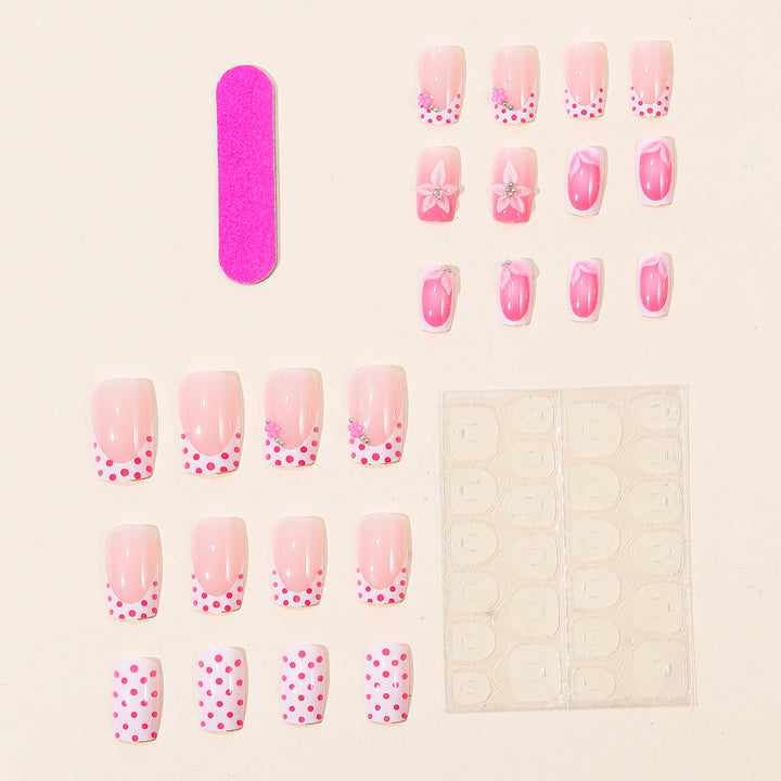 Decorative Floral Nail Art Bowlift