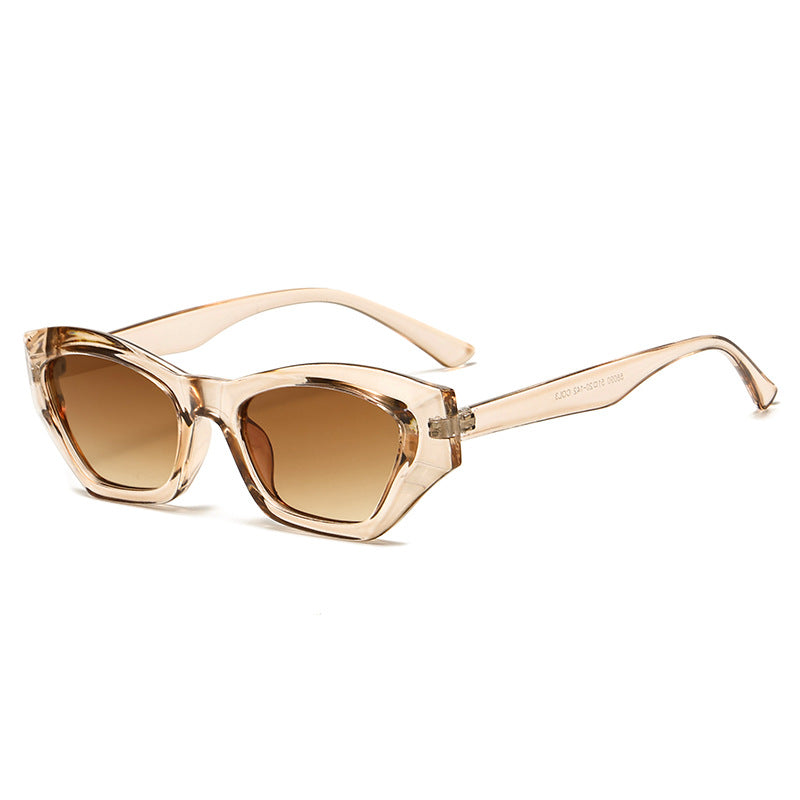 Women's fashionable square sunglasses with UV protection and flexible frame Bowlift