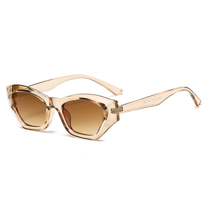 Women's fashionable square sunglasses with UV protection and flexible frame Bowlift