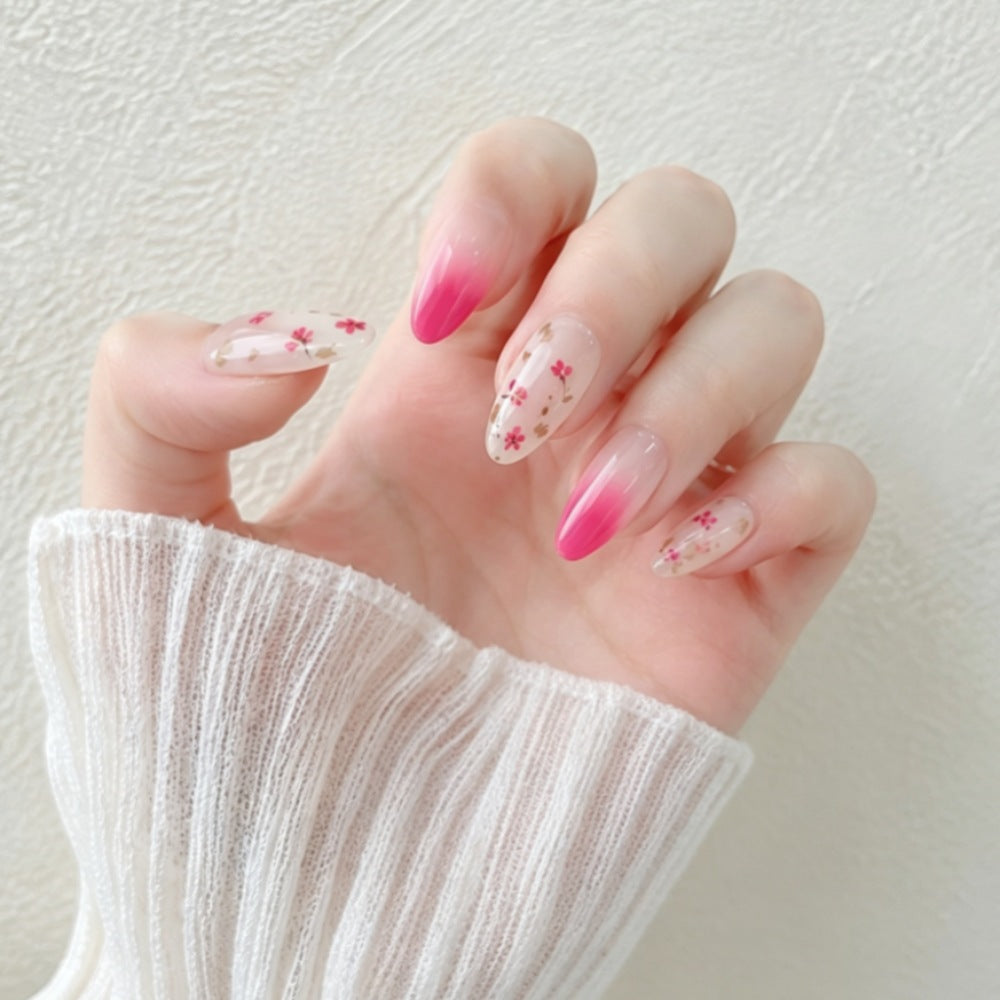 Floral Gradient Press-On Nails Bowlift