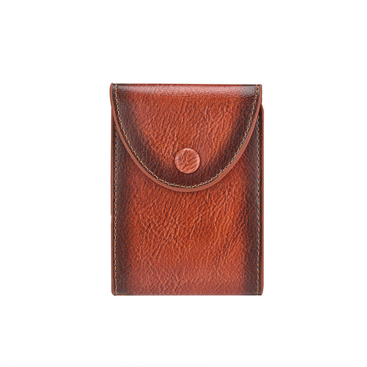 Premium Leather Business Card Holder Bowlift