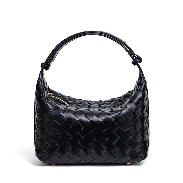 Handmade Woven Leather Mini Bag Bowlift