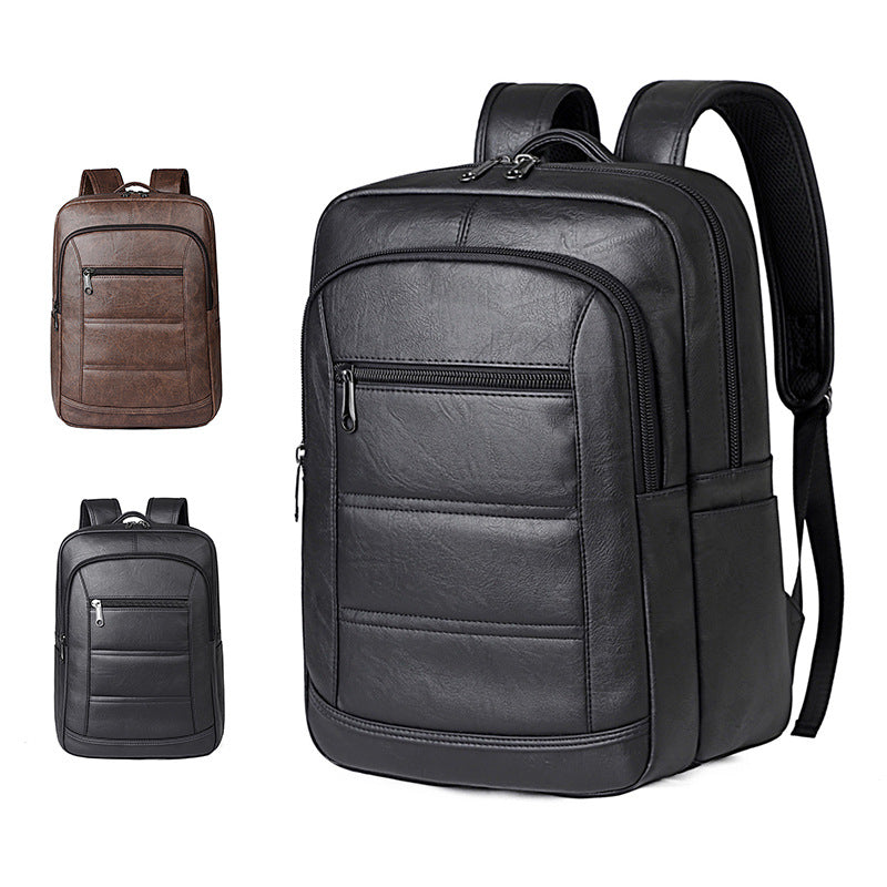 Elegant Backpack Made of Durable Synthetic Leather with Intelligent Compartment System Bowlift