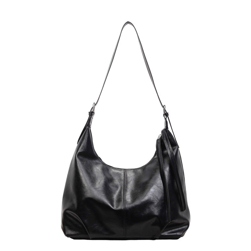 WoLuxurious Soft Leather Shoulder Bag Bowlift