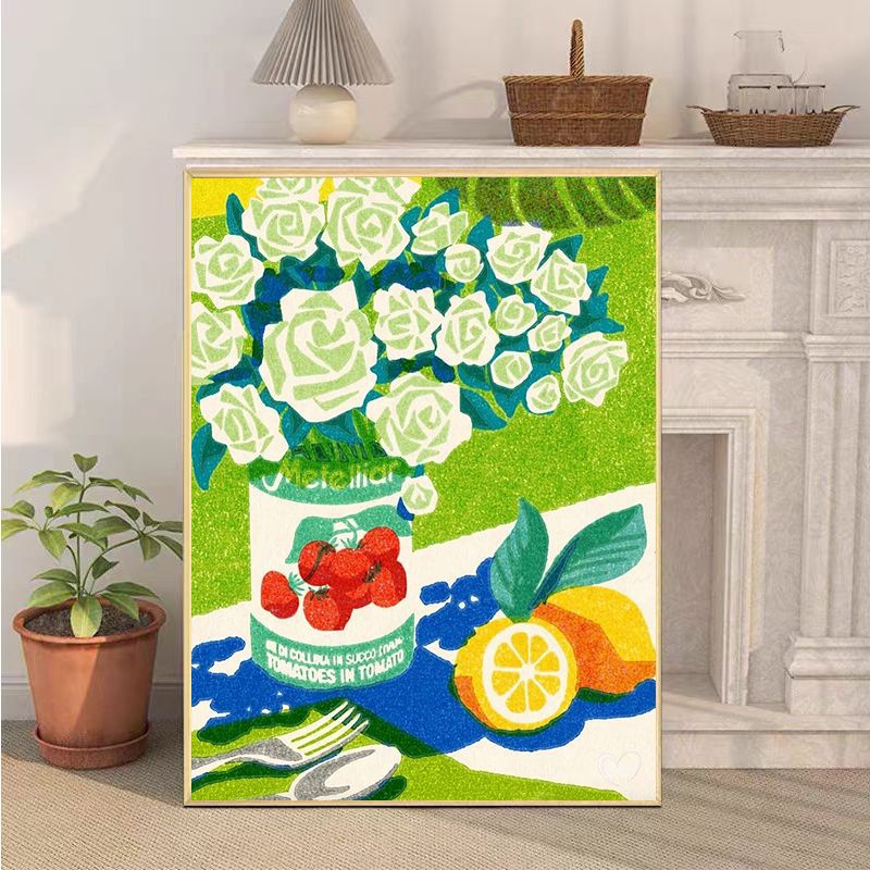 Retro-Inspired Still Life Canvas Art Print Bowlift