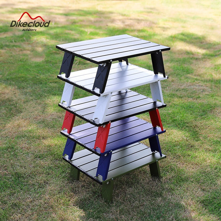 Foldable Camping Table With Lightweight Aluminum Frame Bowlift