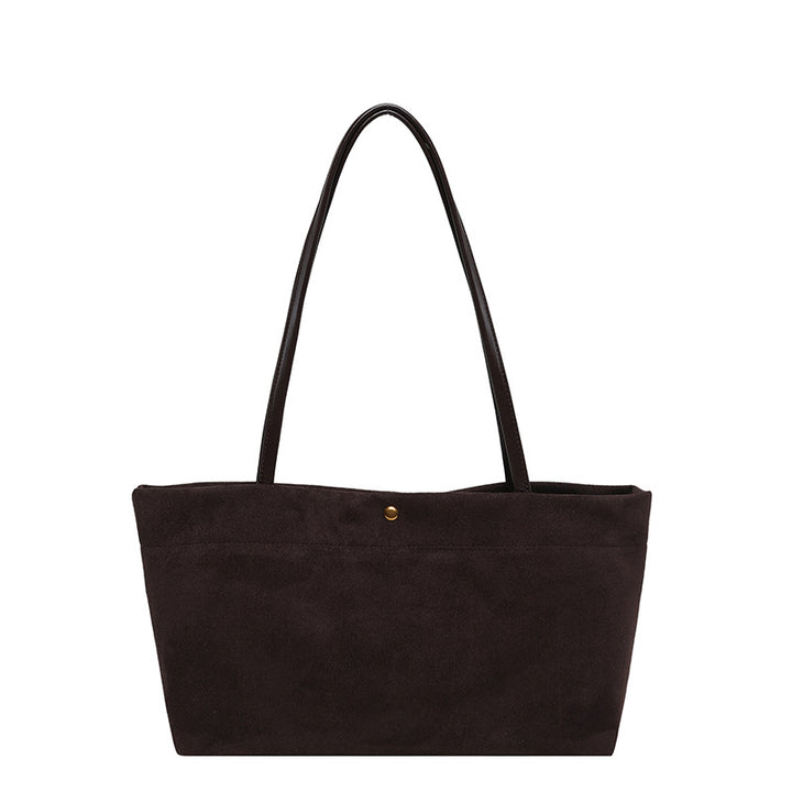 Suede Shoulder Tote Bag Bowlift