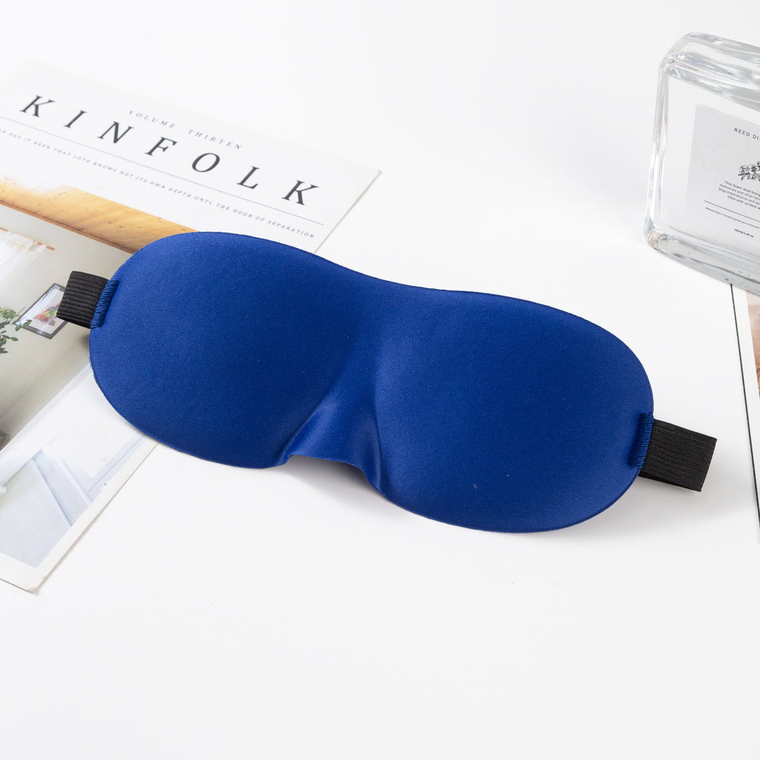Unisex nan anatomically shaped sleep mask with formed eye sockets, lightweight foam core, and elastic comfort band Bowlift