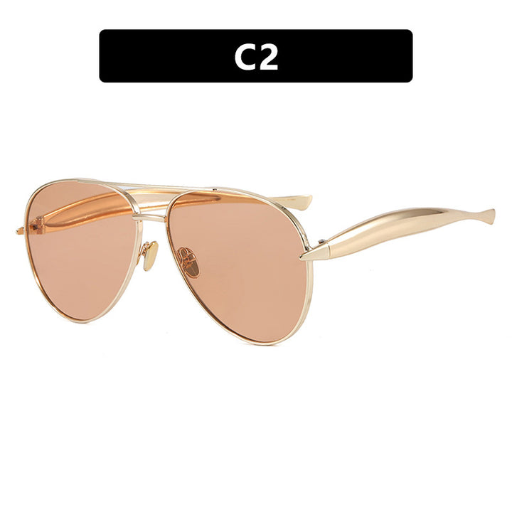 Women's pilot sunglasses with elegant accents and protective UV filter Bowlift