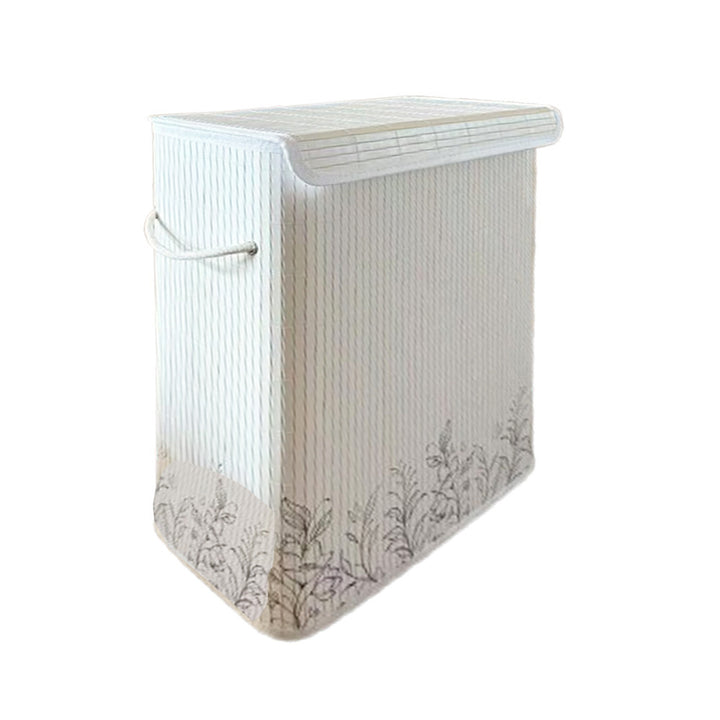 Natural Bamboo Laundry Basket with Lid Bowlift