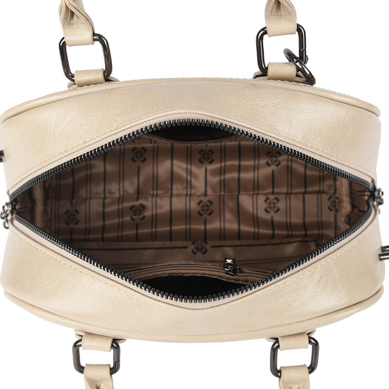 Elegant Structured Satchel Bowlift