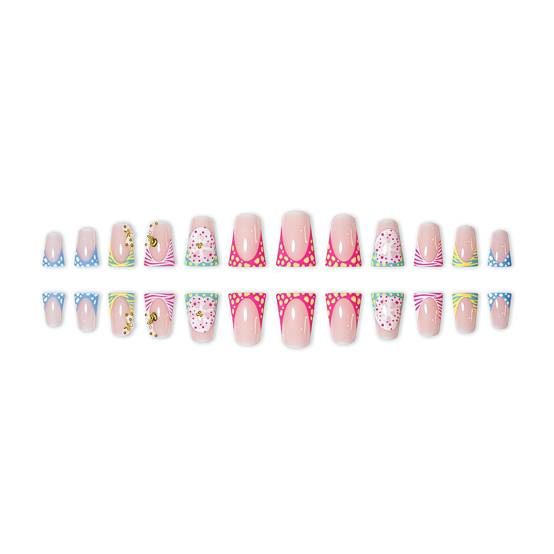 Artistic Themed Press-On Nail Extensions Bowlift