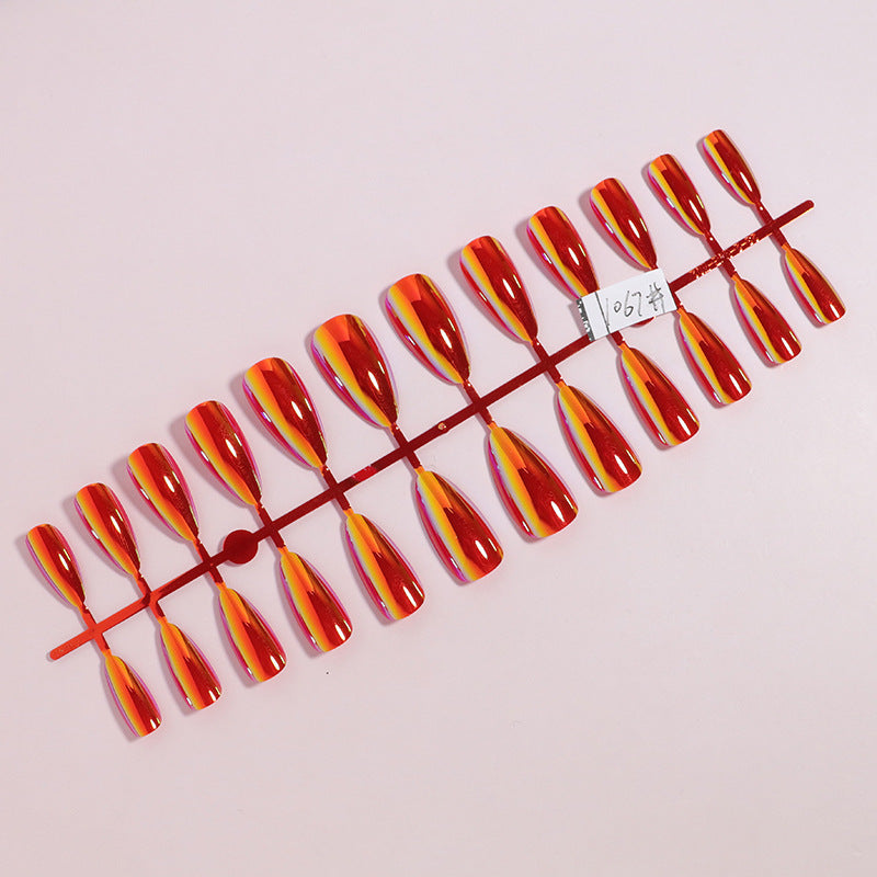 Artistic Gradient Press-On Nails Bowlift
