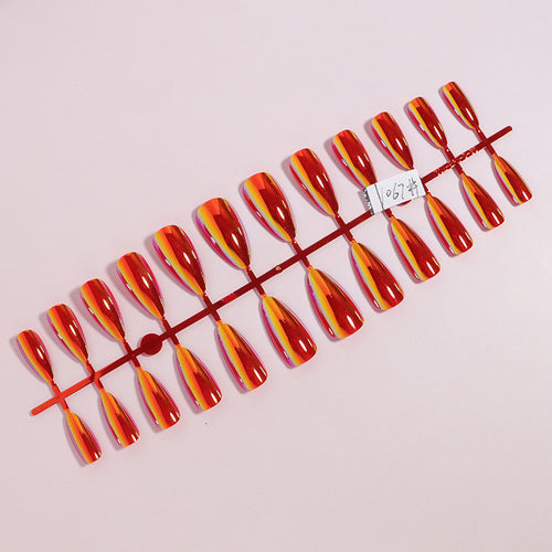 Artistic Gradient Press-On Nails Bowlift