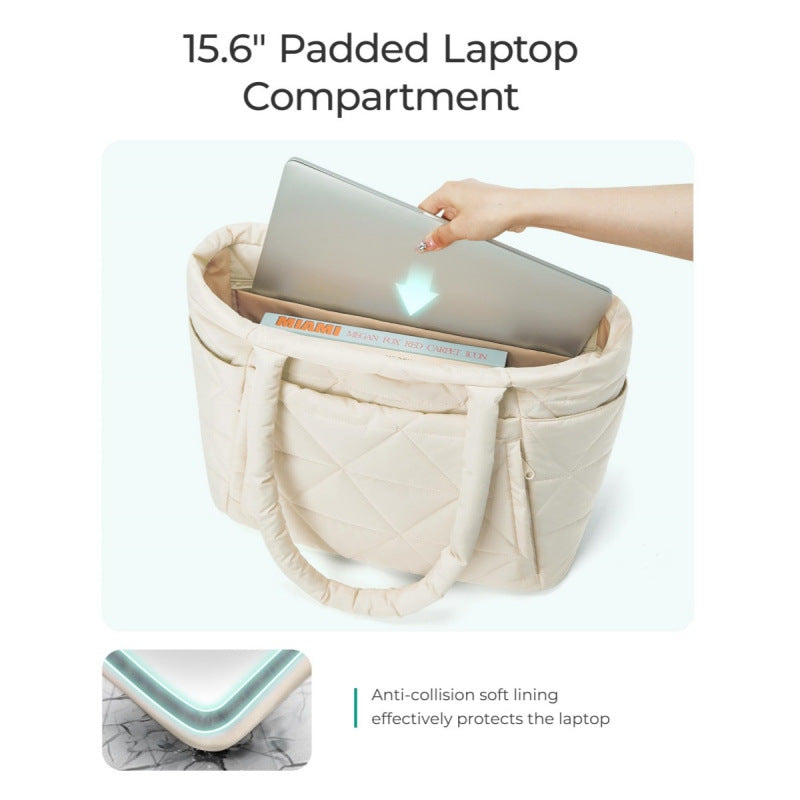 Stylish quilted tote bag Bowlift