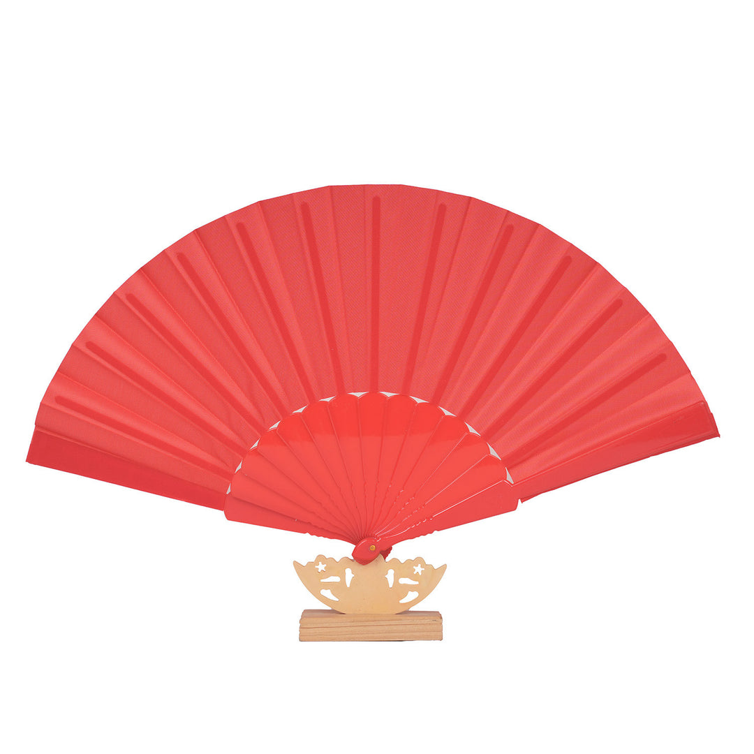 Ladies decorative fan with elegant wooden handle Bowlift