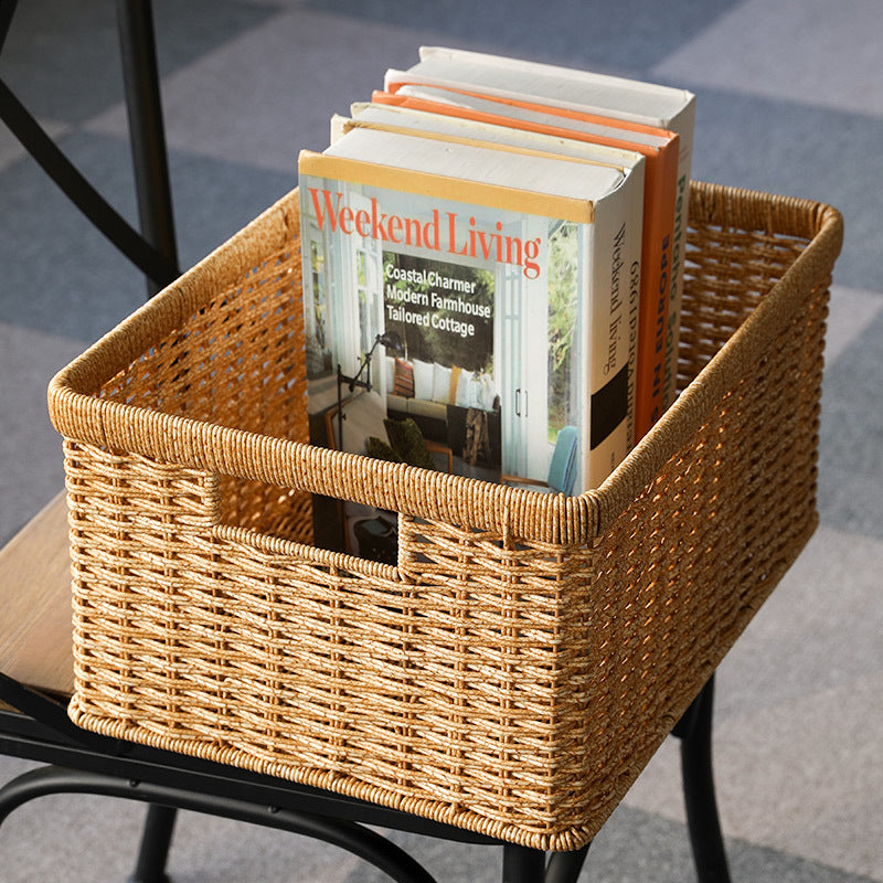 Decorative Woven Storage Cube Bowlift
