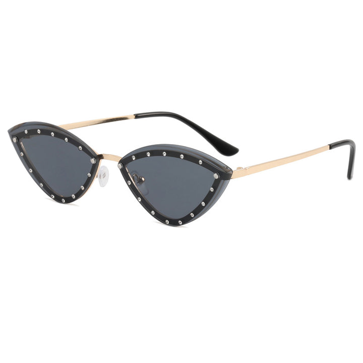 Women's Cat-Eye Sunglasses with Glitter Details Bowlift