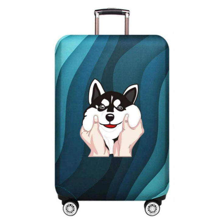 Ladies Hard Shell Suitcase with Playful Animal Design Bowlift