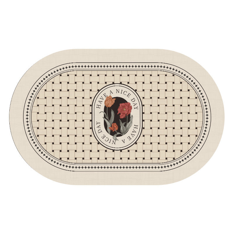 Botanical Design Bath Mat Bowlift