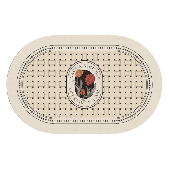 Botanical Design Bath Mat Bowlift