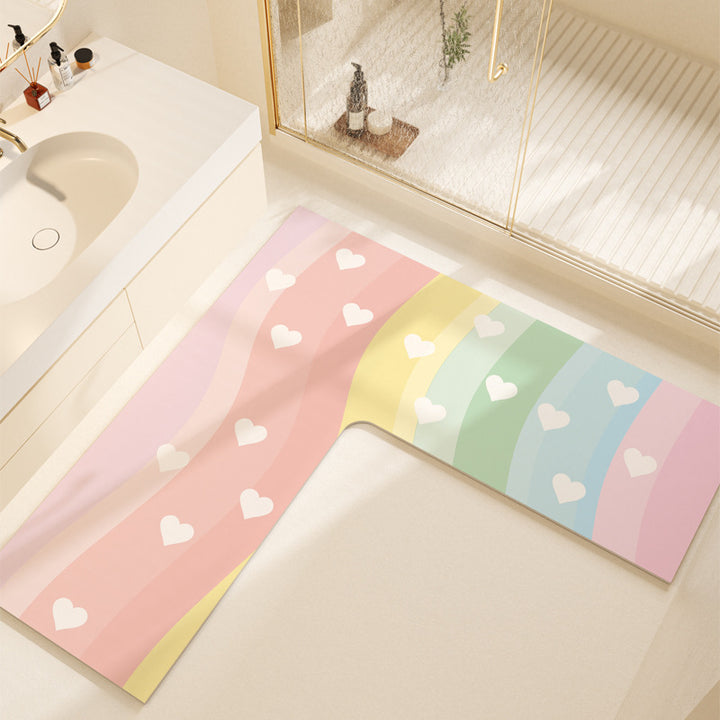 Non-Slip Colorful Bathroom Mat Bowlift