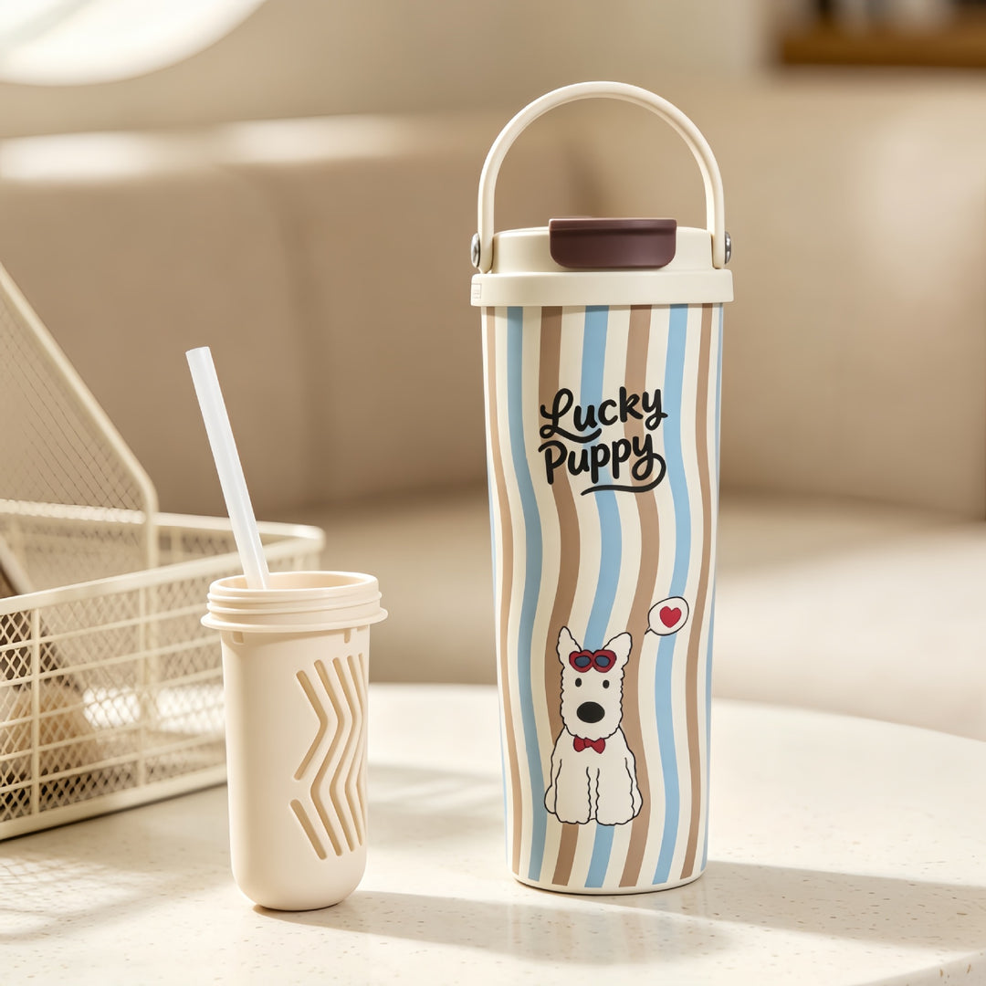 Women’s insulated bottle with high-quality floral design Bowlift