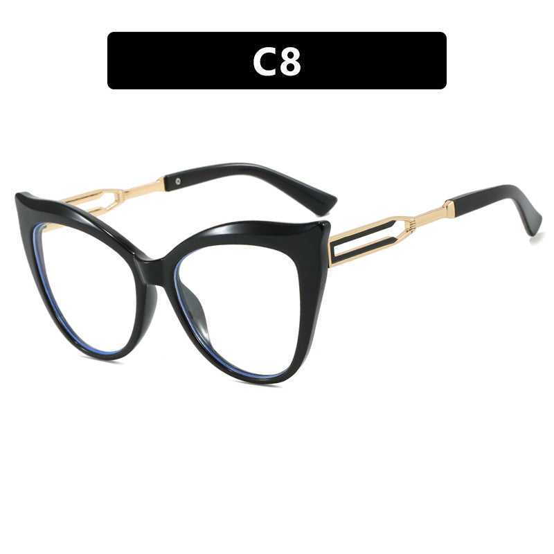 Ladies cat-eye glasses with elegant metal frame Bowlift