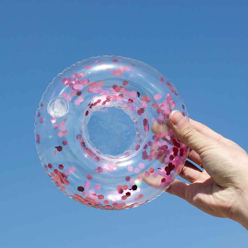 Ladies Inflatable Swimming Ring with Floral Design Bowlift