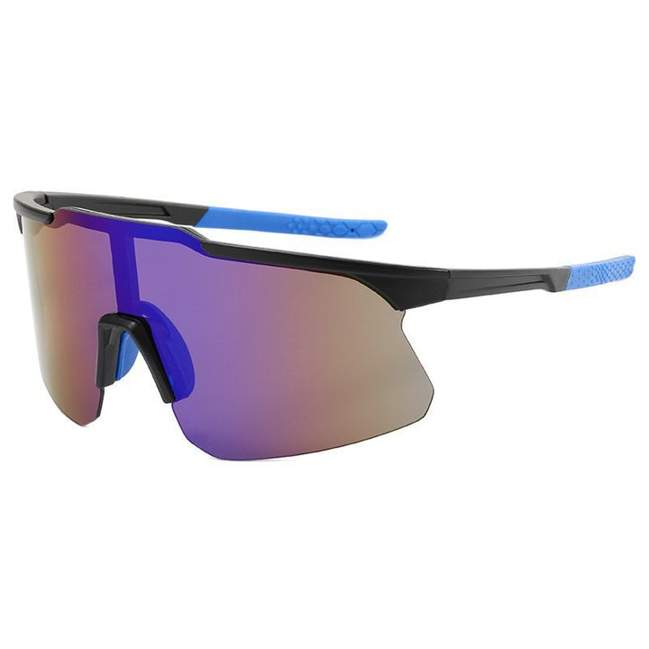Unisex nan sporty performance sunglasses half rimless with polarized lenses and non-slip nose pad Bowlift