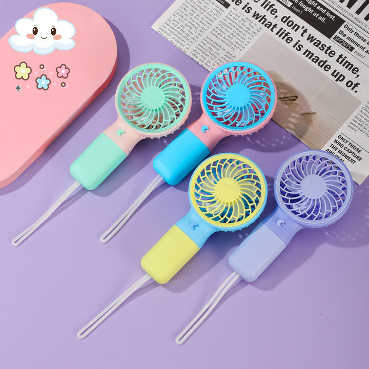 Unisex Portable Mini Hand Fan with Colorful Design Bowlift