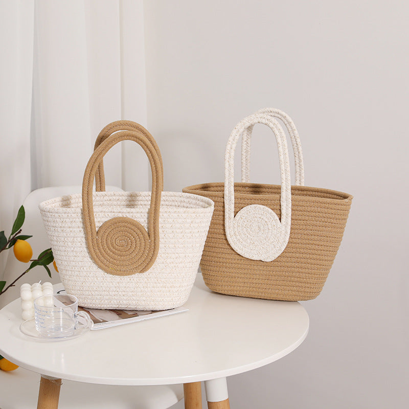 Decorative natural fiber bag Bowlift