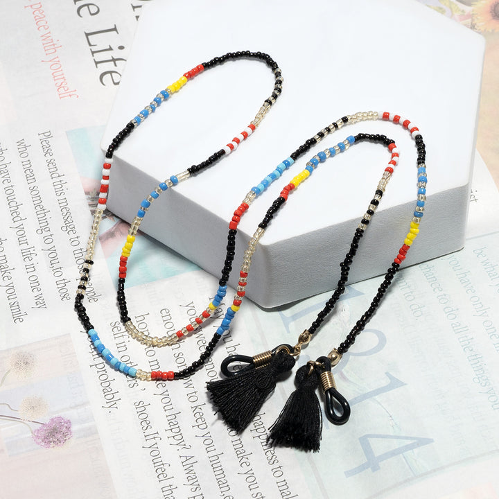 Bohemian-Inspired Beaded Eyewear Chain Bowlift