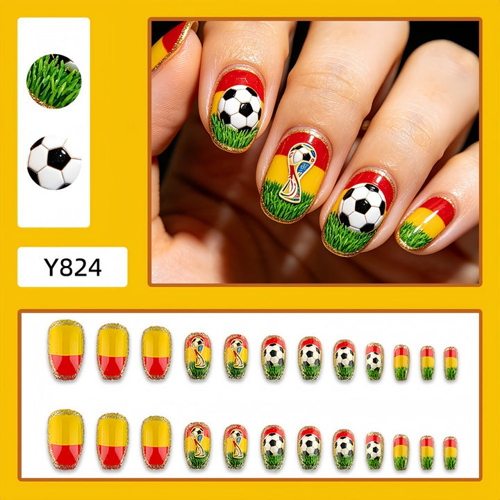 Creative Football Nail Art Bowlift