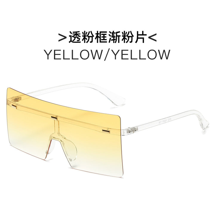 Women futuristic oversized sunglasses Bowlift
