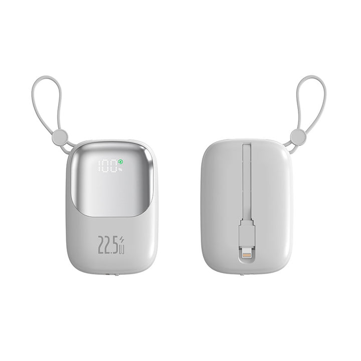 Portable power bank with integrated charging port and LED display Bowlift