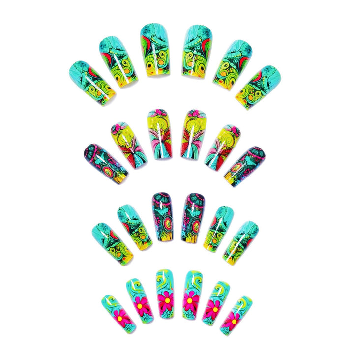 3D Artistic Floral Nail Art Bowlift