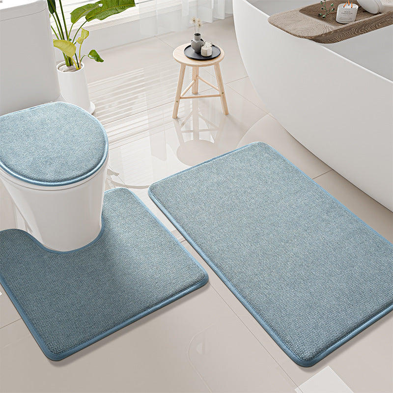 Textured Non-Slip Toilet Rug Set