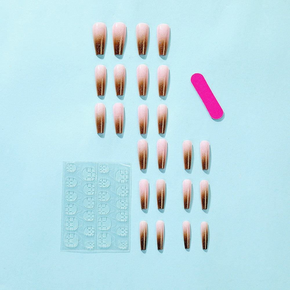 Artificial nails with elegant ombre effect Bowlift