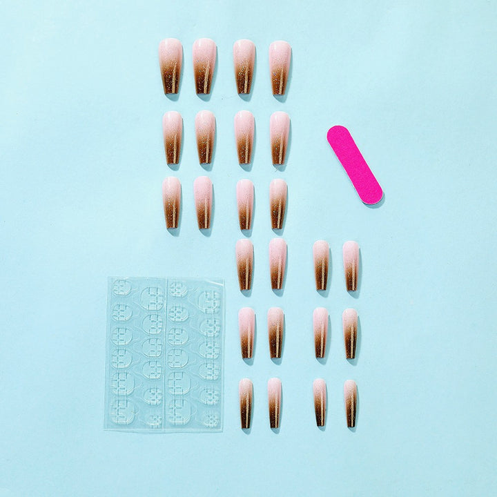Artificial nails with elegant ombre effect Bowlift