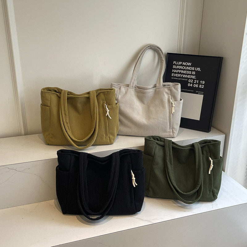 Durable Textured Everyday Tote Bag Bowlift