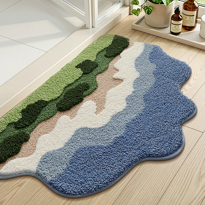 Floral Embellished Indoor Bath Mat Bowlift