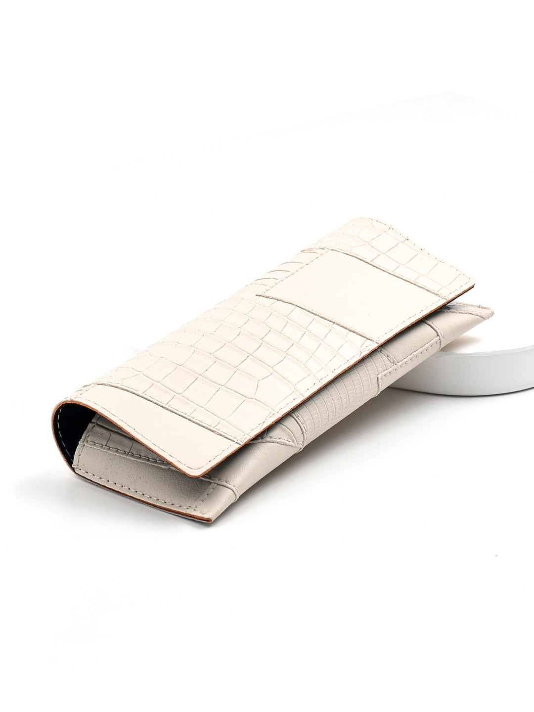 Luxury Croc-Embossed Clutch Wallet Bowlift