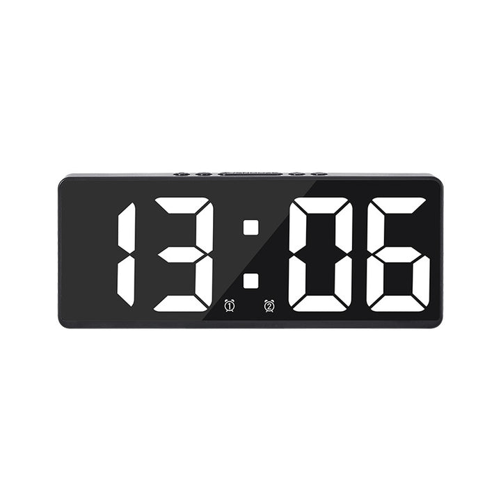 Digital LED alarm clock with large, light blue display and snooze function Bowlift